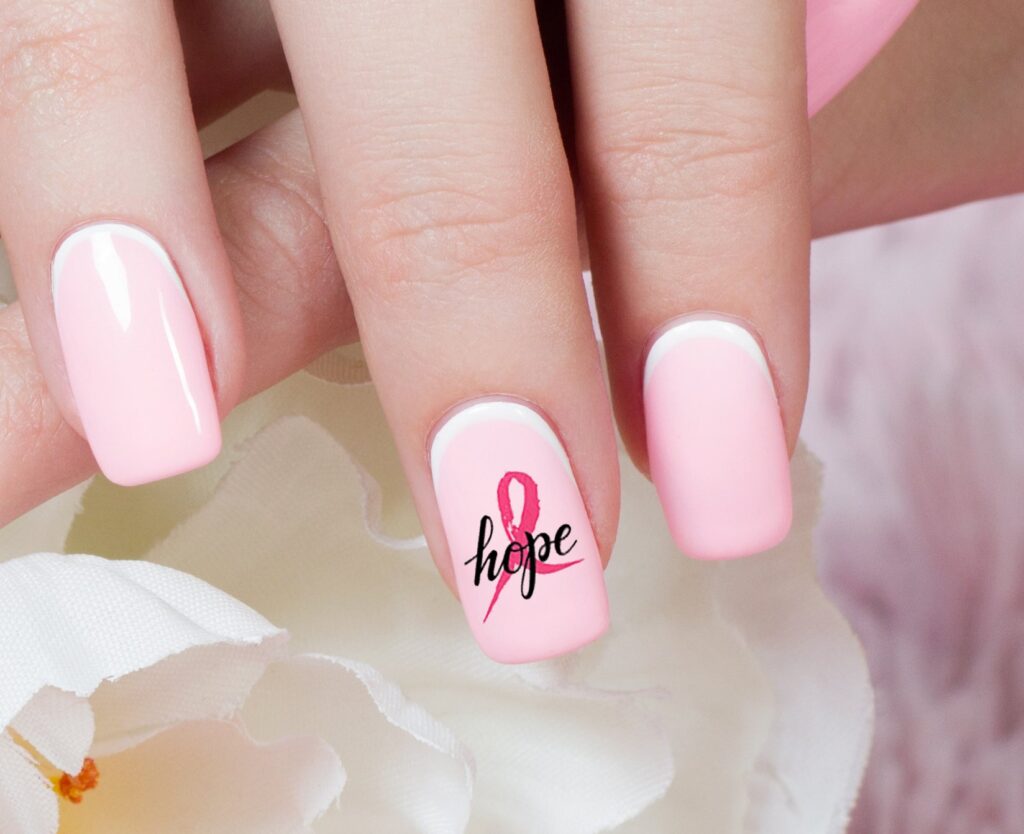 Breast Cancer Awareness Nail Art Decals Set Moon Sugar Decals