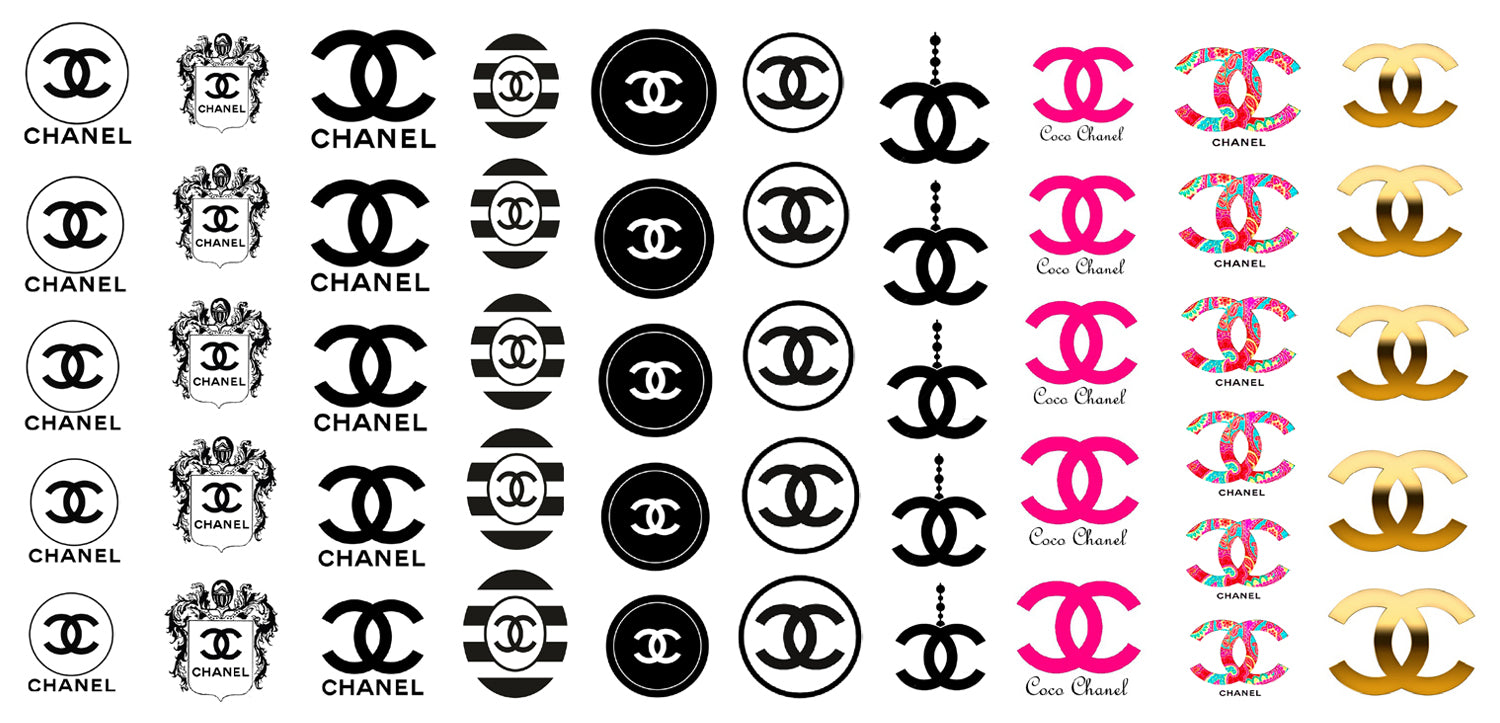 Chanel Logo Sugar Decals