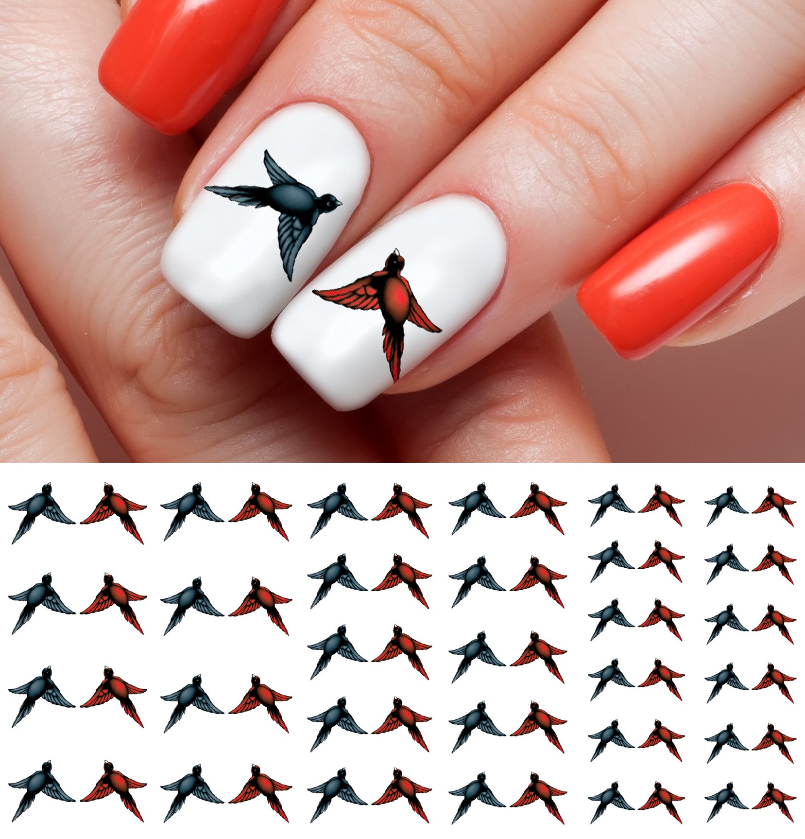 LV Waterslide nail decals