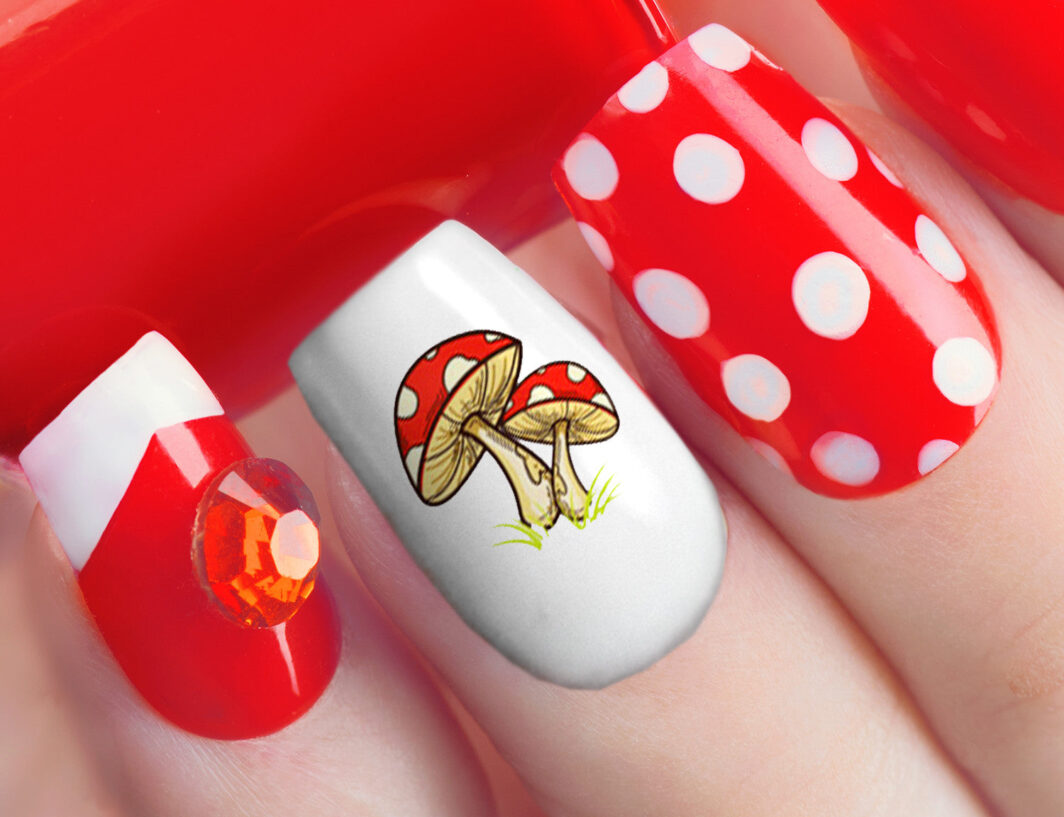 1. Mushroom Nail Art Cane Tutorial - wide 9