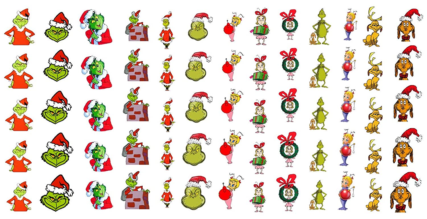 The Grinch Who Stole Christmas - Nail Art - Moon Sugar Decals