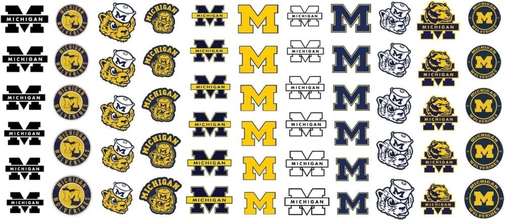 Michigan Wolverines Nail Decals - wide 1