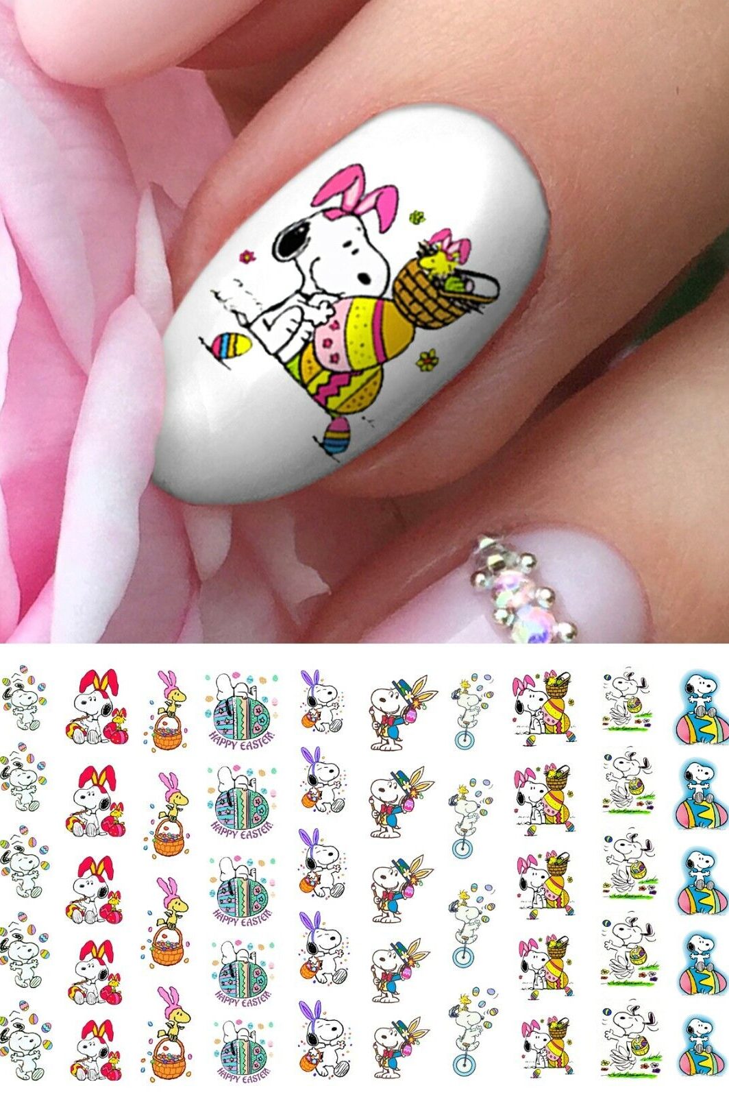 Snoopy Easter Nails