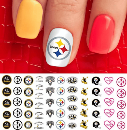 Pittsburg Steelers Nail Decals