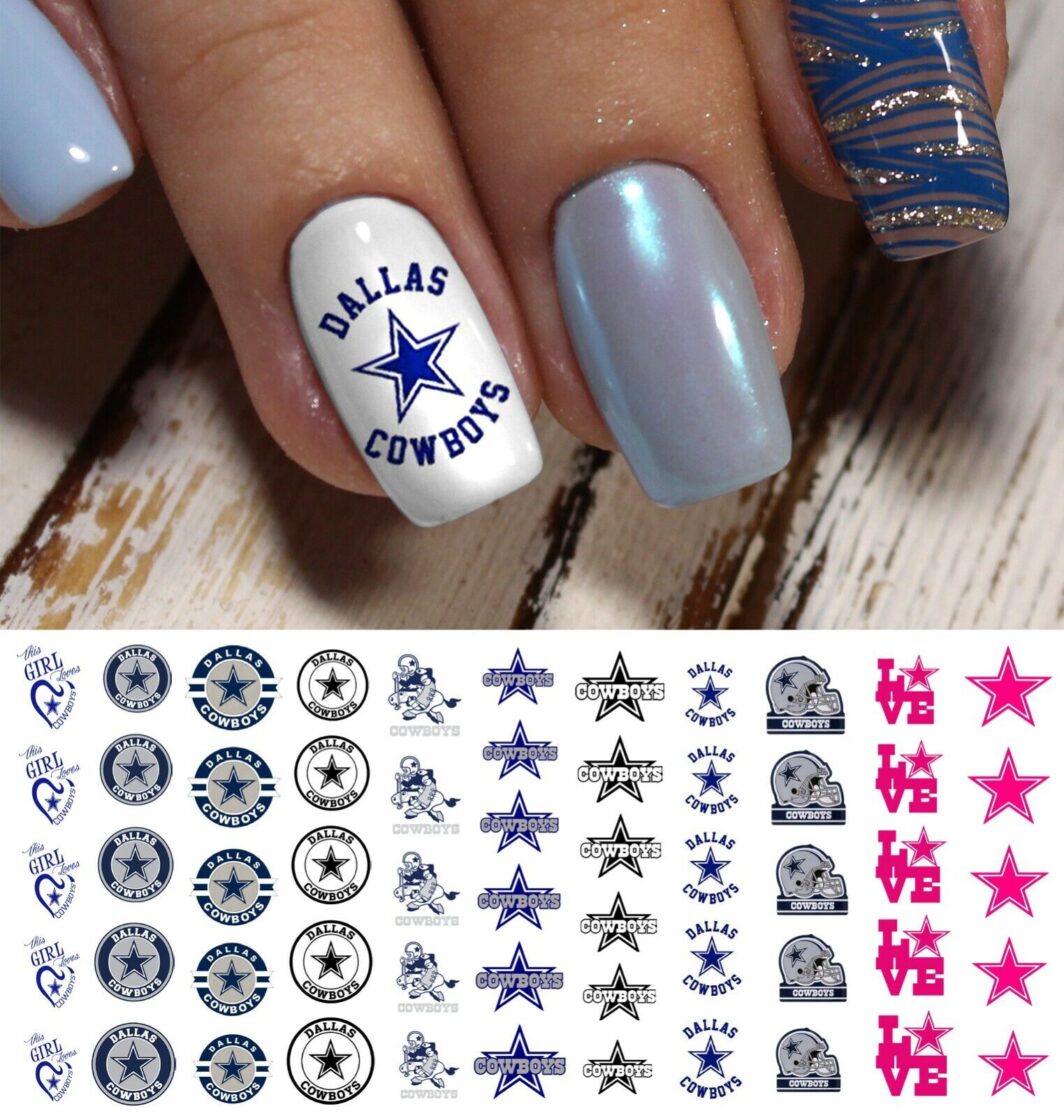 Dallas Cowboys Nail Art