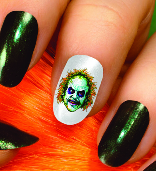 beetlejuice nail art #1