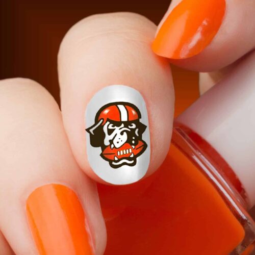 Cleveland Browns Football Nail Decals