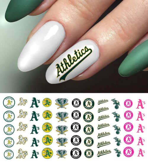 oakland athletics nails