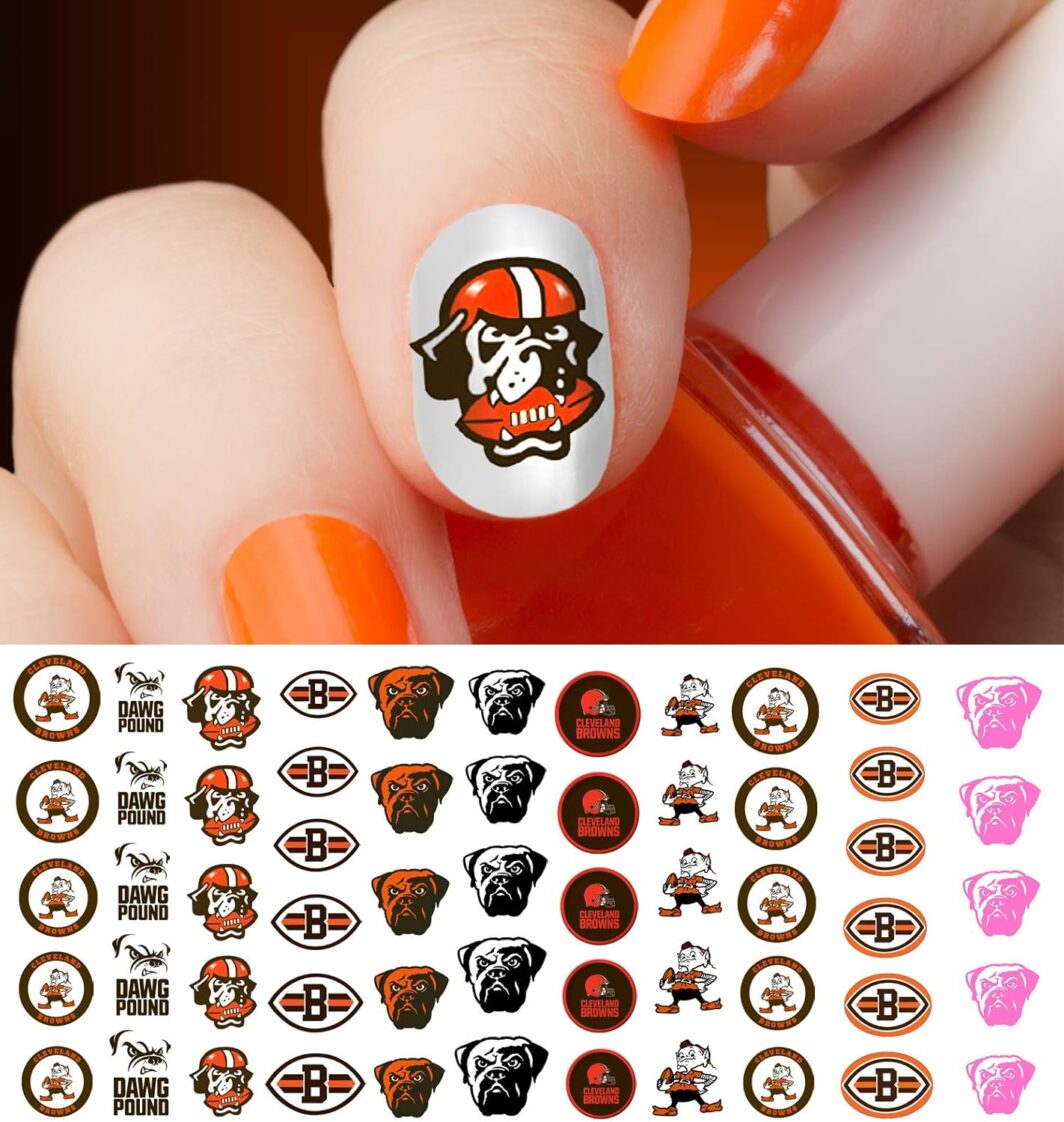 Cleveland Browns Nail Decals