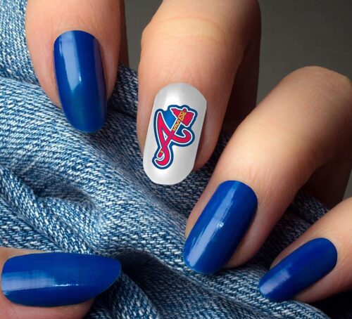 Atlanta Braves Baseball Nails